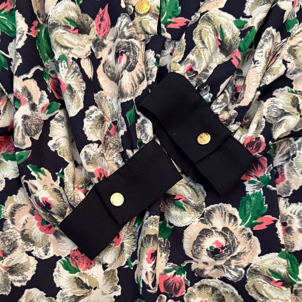 Juicy Couture roses Black Floral dress size 6 medium - Picture 4 of 5